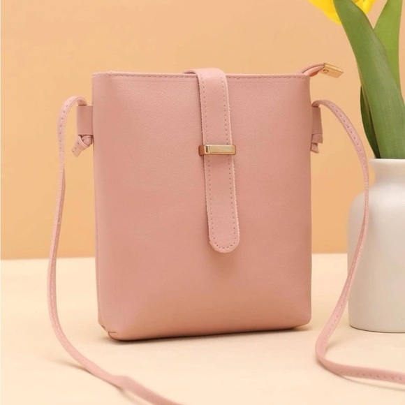 ⚠️Clearance💕Mini Crossbody Bag Pink Bucket Bag - Picture 3 of 5
